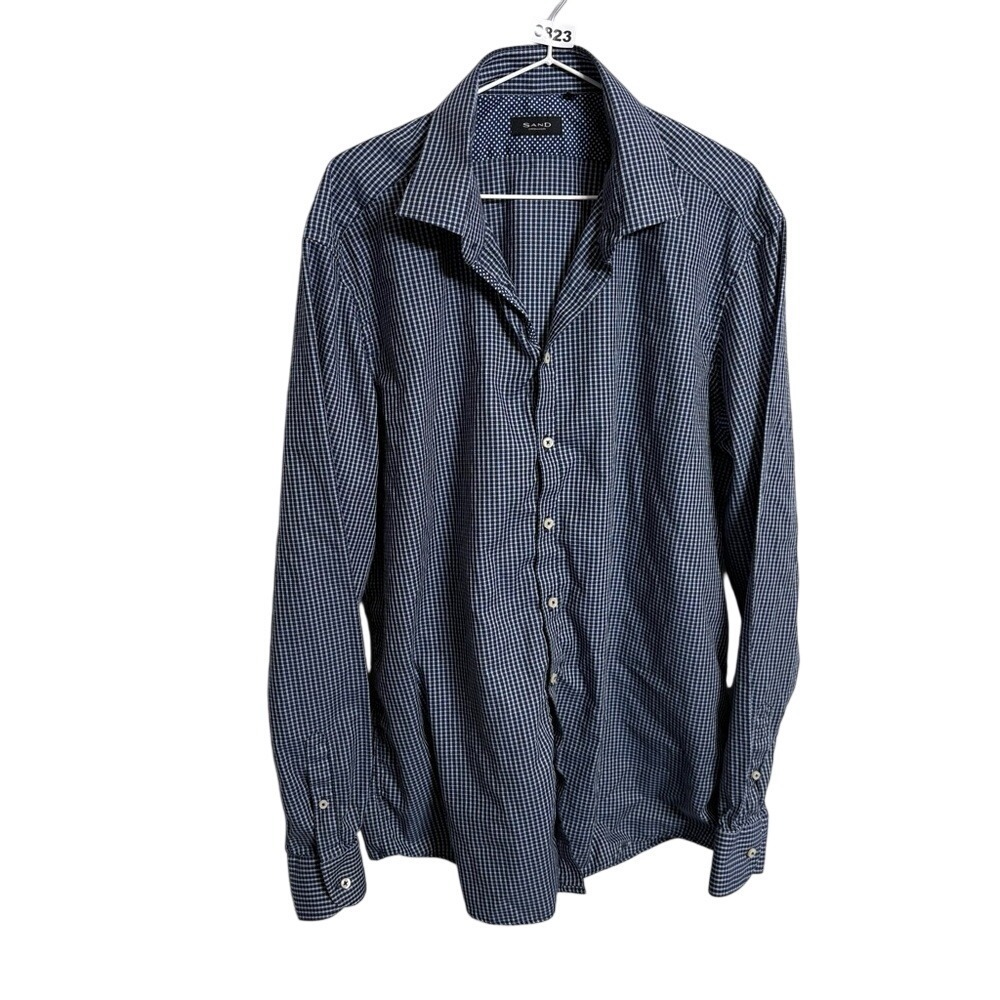 SAND Copenhagen Gingham Check Cotton Button-Down‎ Shirt Scandinavian Style